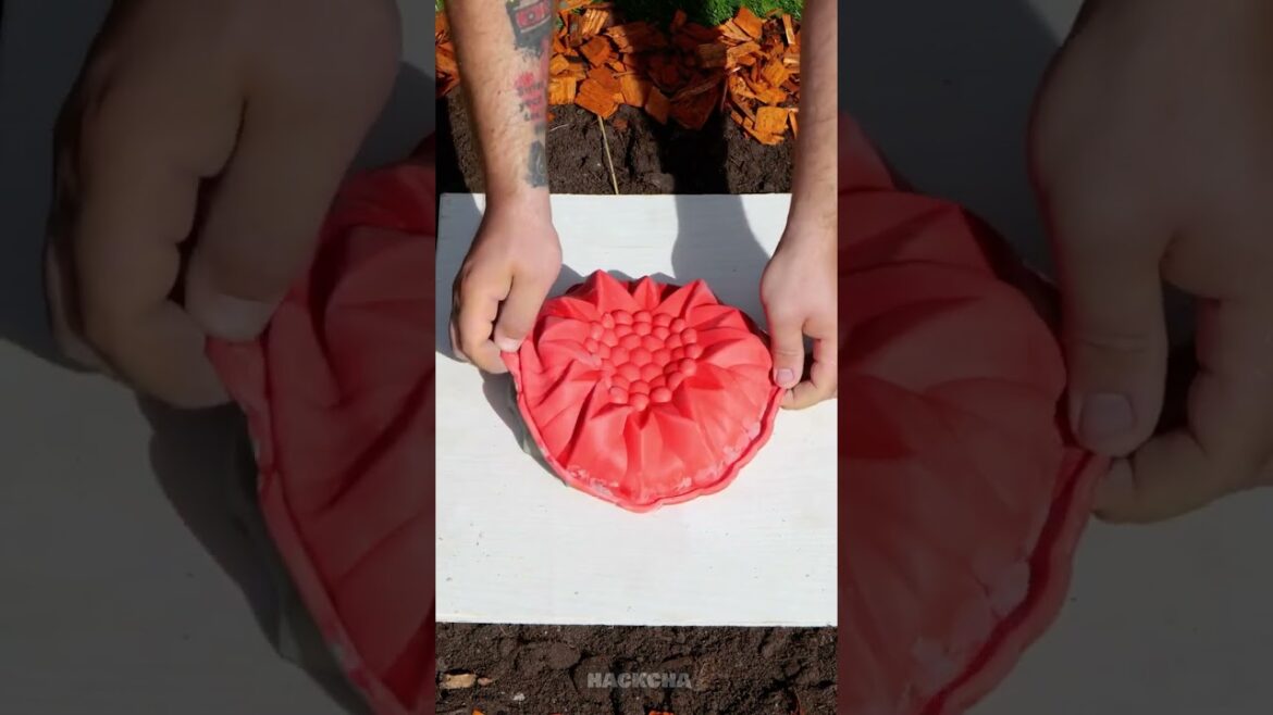 Cement Trick for Cool Yard Decor #backyard