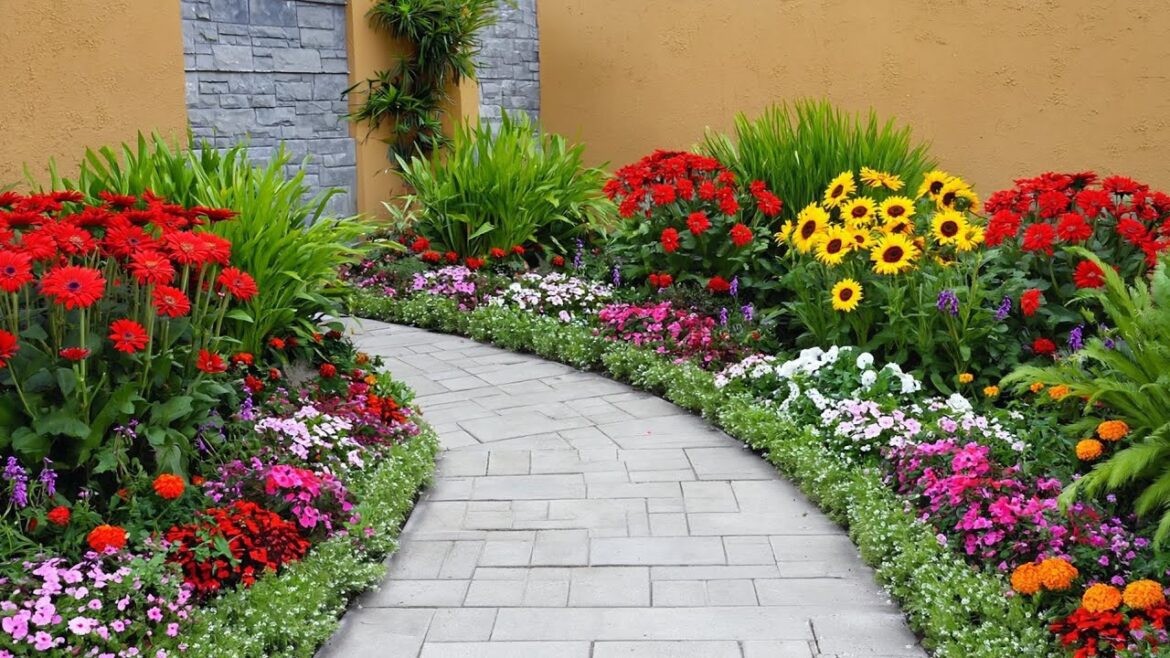 Relaxing Tour of a Beautiful Front Yard Garden | Peaceful Home Garden