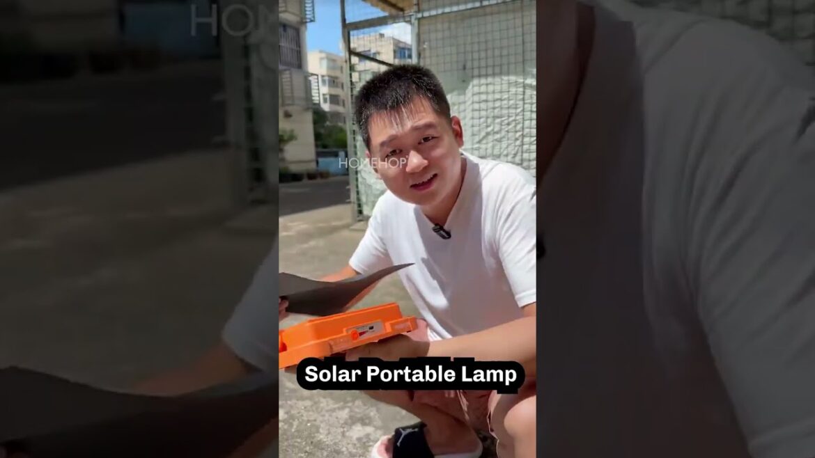 Portable solar powered Emergency Lamp| Rechargeable LED Light