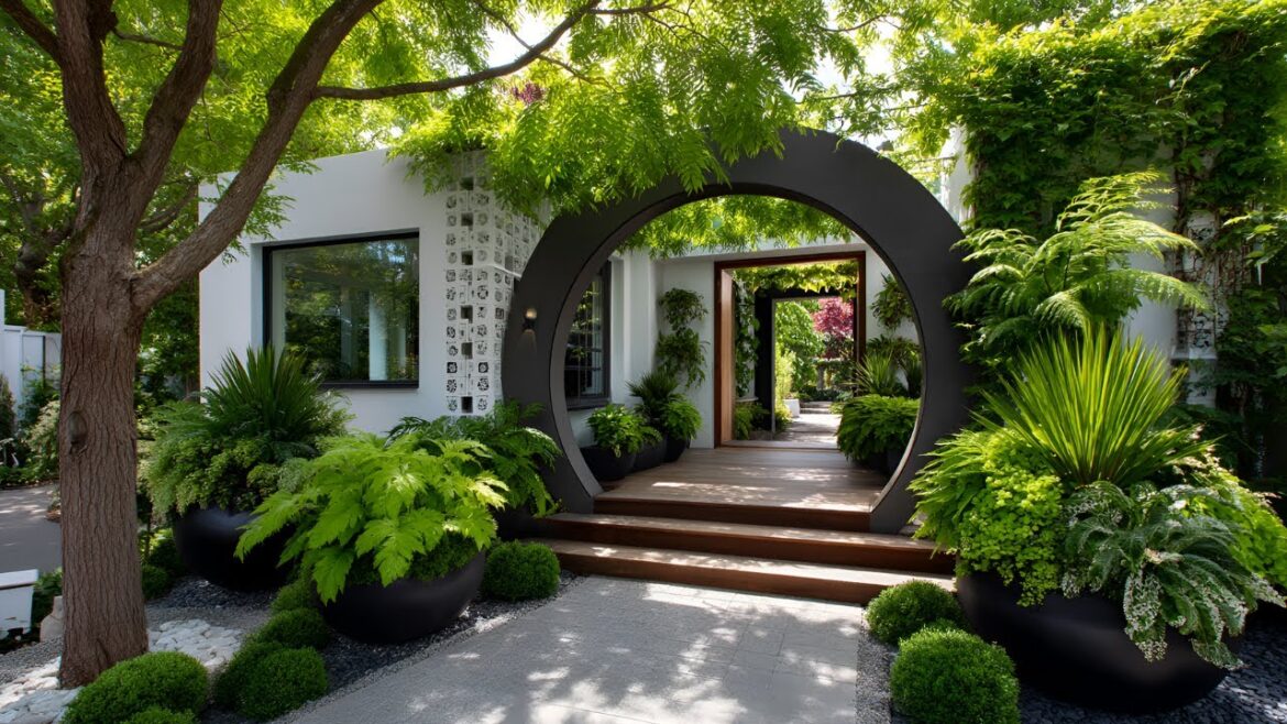 Chic Small Front Yard Entryway | Garden Arches & Gate Ideas You’ll Love