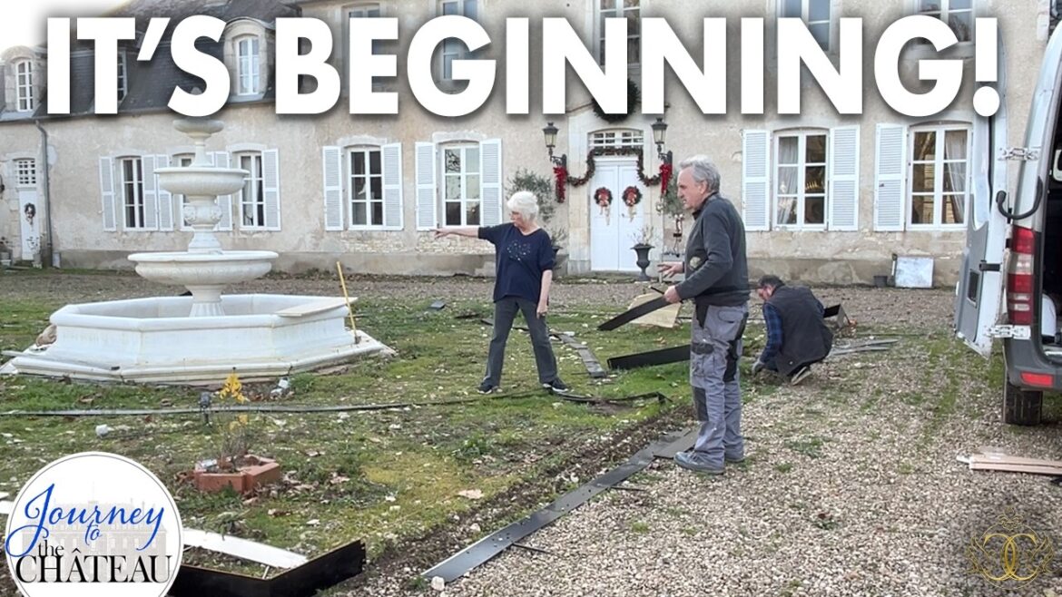 PLAN REVEAL! – Chateau Courtyard Formal Garden Begins! PLAN REVEAL! - Chateau Courtyard Formal Garden Begins!