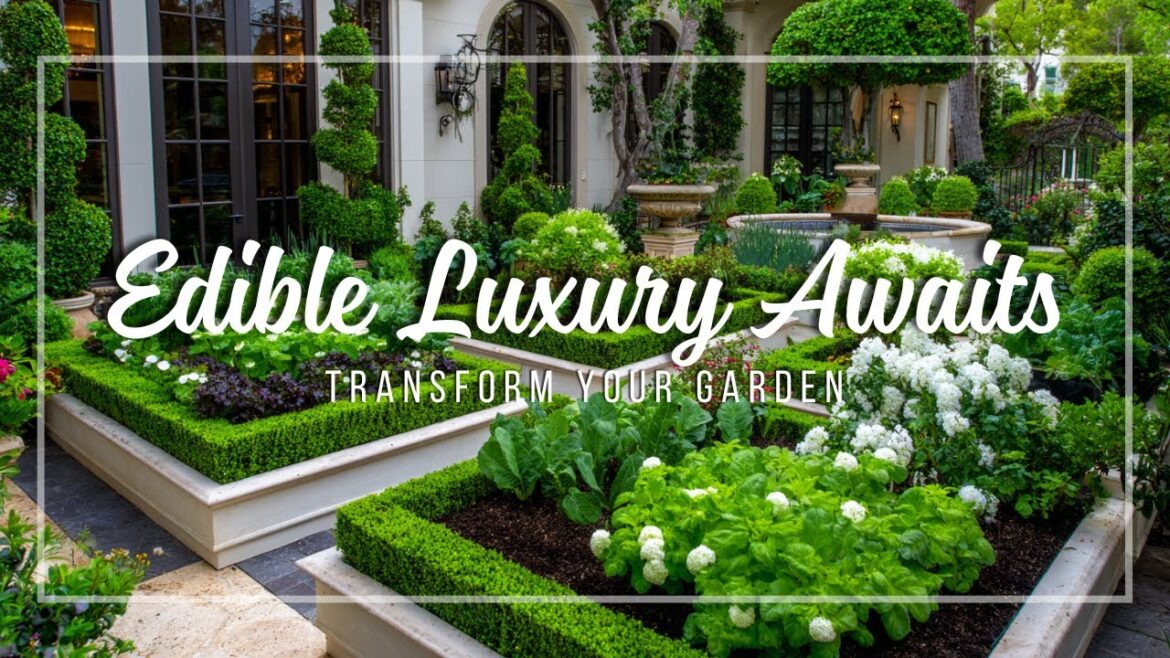 Edible Elegance: Integrating Gourmet Herbs and Vegetables with Luxury Aesthetics