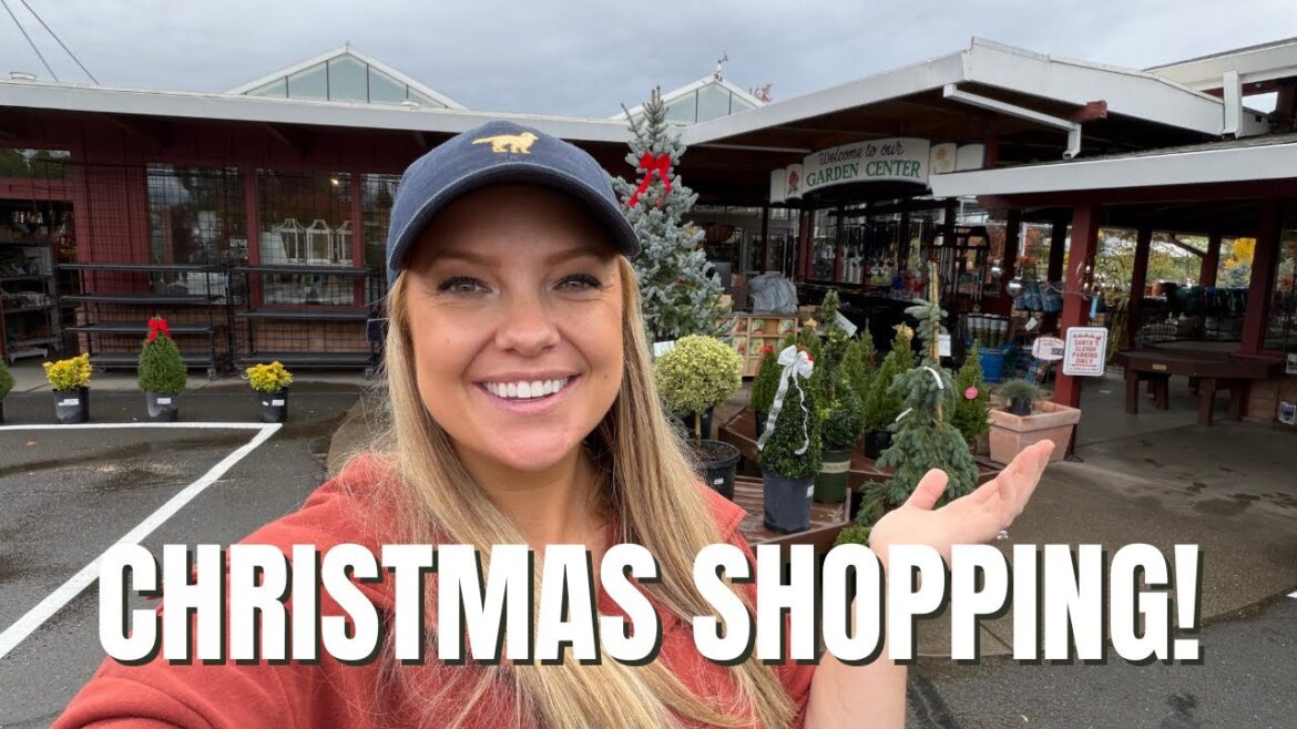 Rainy Day Christmas Shopping at the Garden Center! 🎄