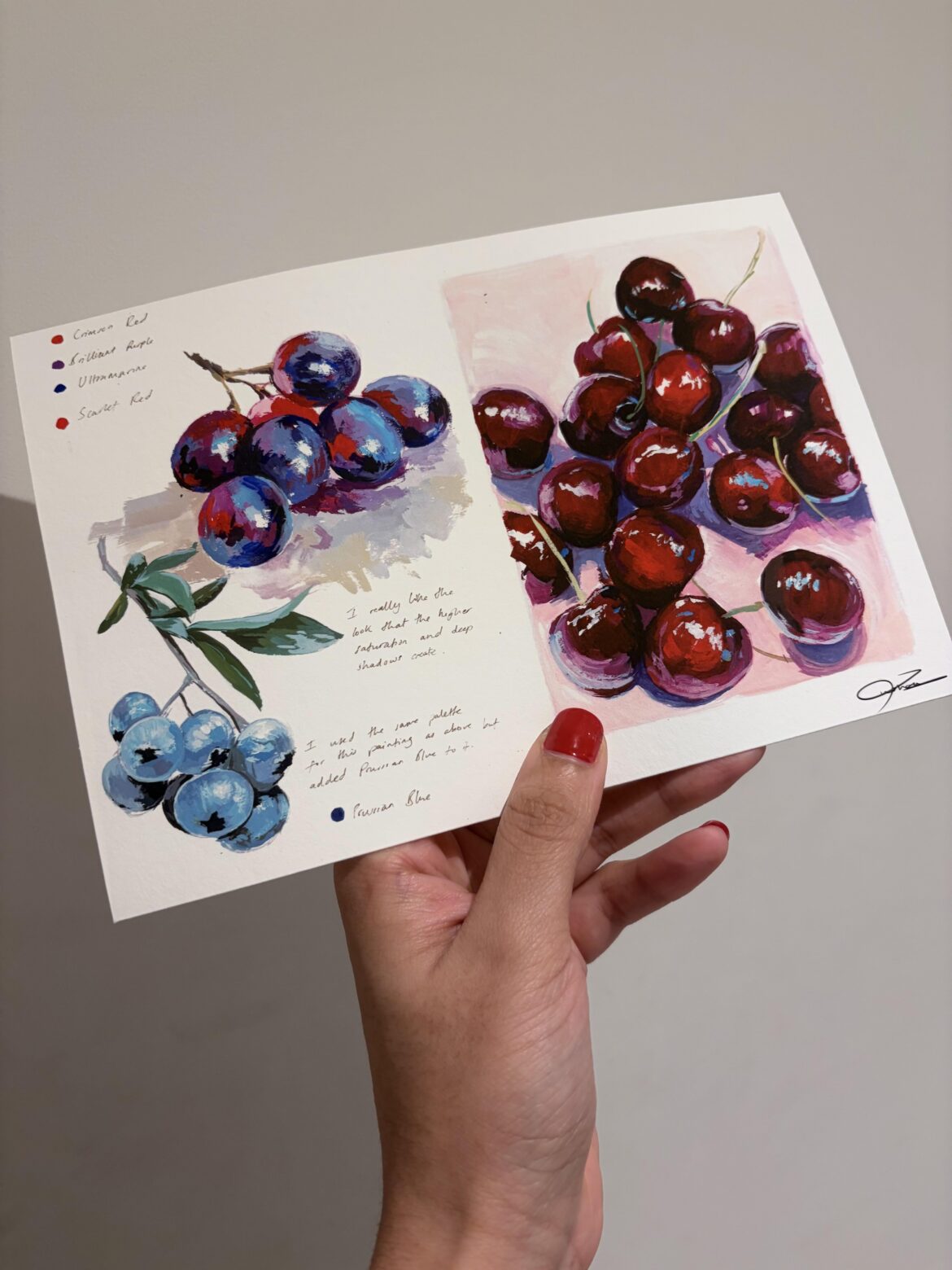Berries, ZeimArt (me), Gouache, 2025
