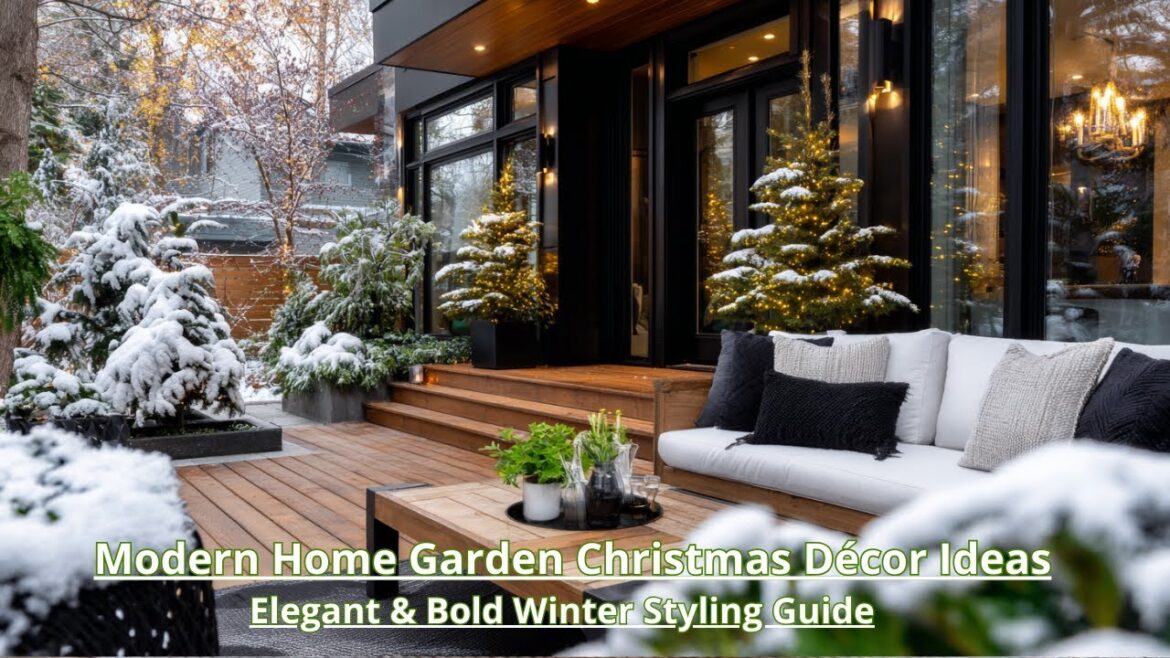 Top 10 Winter Garden Design Trends: Minimalist & Luxury Christmas Décor Inspiration