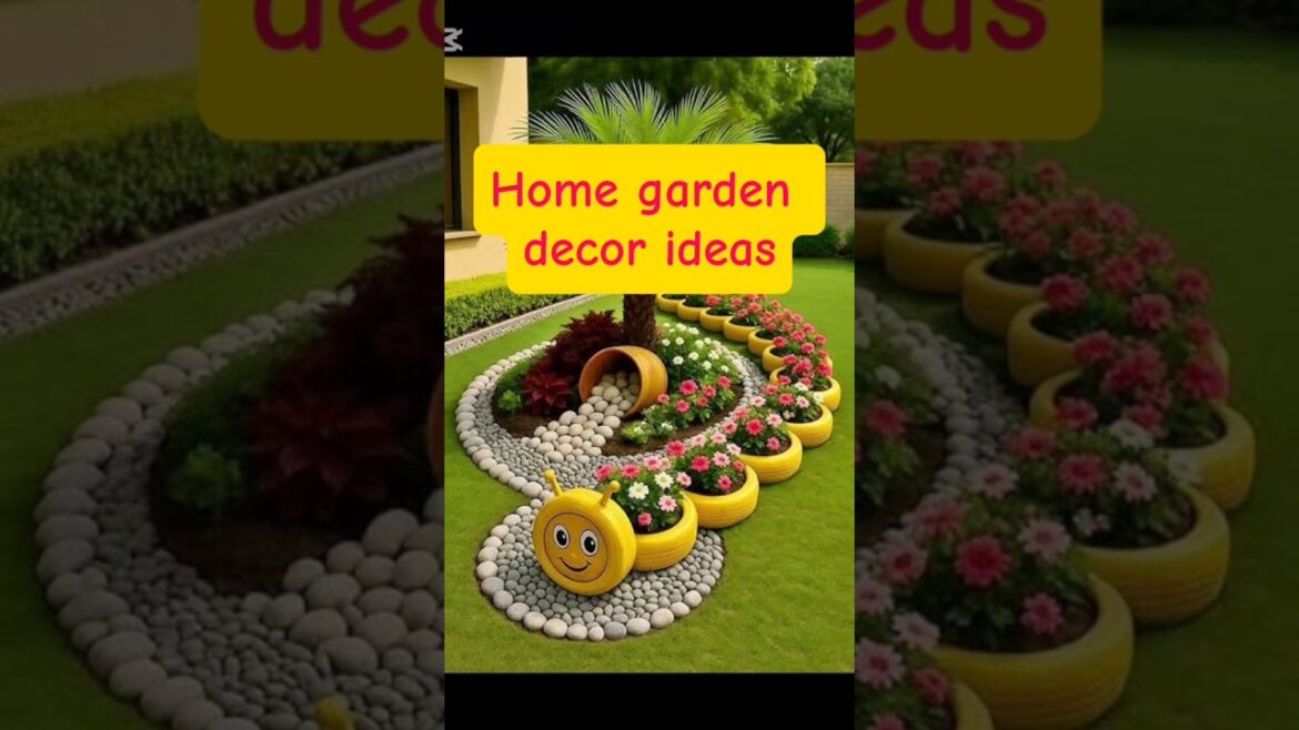 Home garden Diy Decor ideas 😍 #gardenideashomegarden #gardendesign #shorts