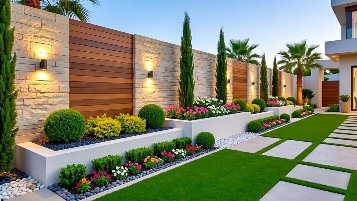 Top 200 Modern Garden Fence Designs 2026 | Backyard Privacy Walls & Front Yard Landscaping Ideas