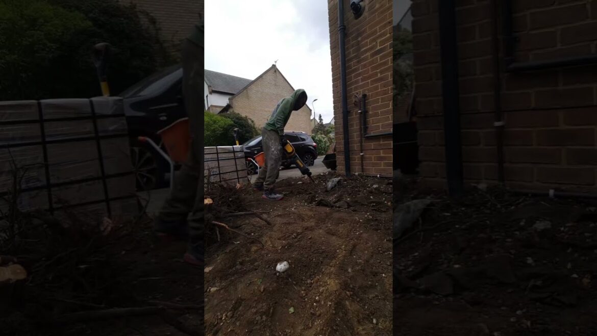 Watch This Front Garden Transform Part 1 @sherpaminiloaders @CompactLoadersUK ​#diy #garden #project