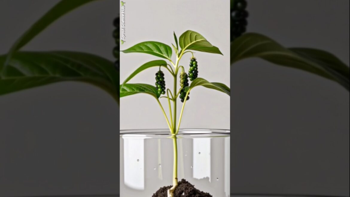 Dwarf Pepperberry Growth Timelapse in Transparent Pot (Seed to Berry Formation) #shortsfeed  #plants