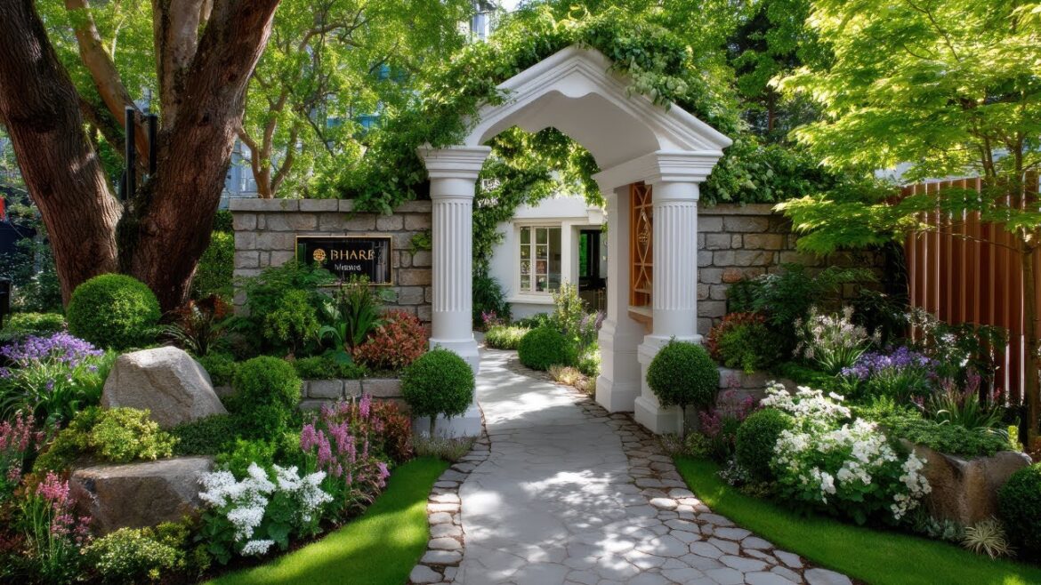 Elegant Entryway 2025 | Small Front Yard Garden Ideas with Stunning Arches & Gates