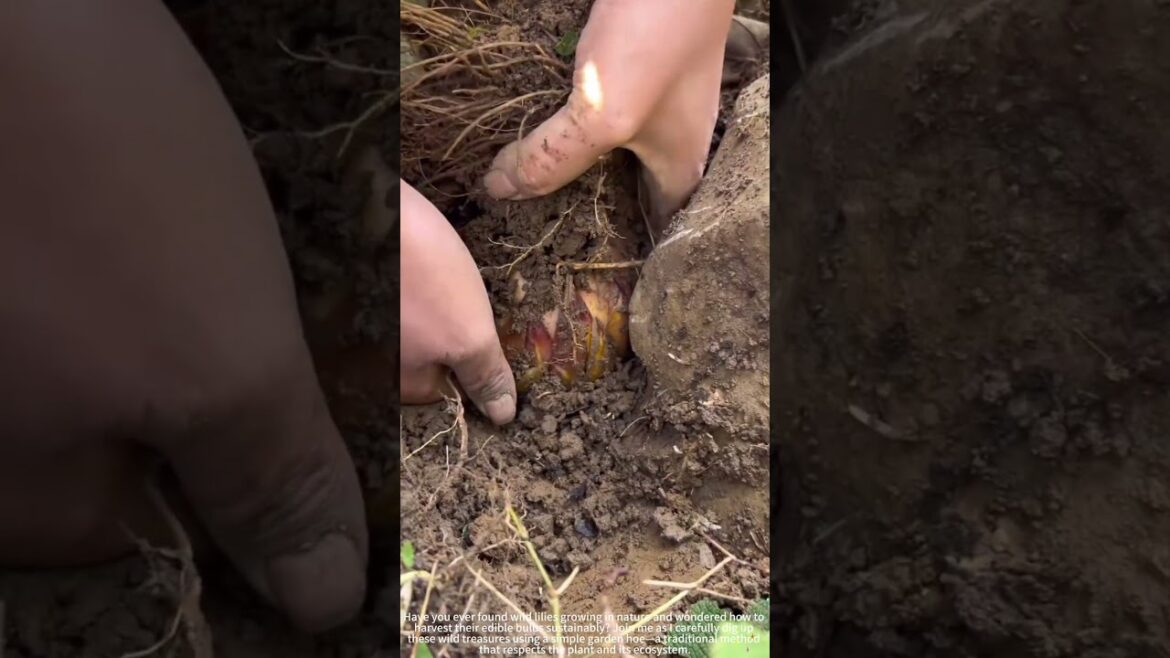 Digging Wild Lily Bulbs with a Hoe! 🌿