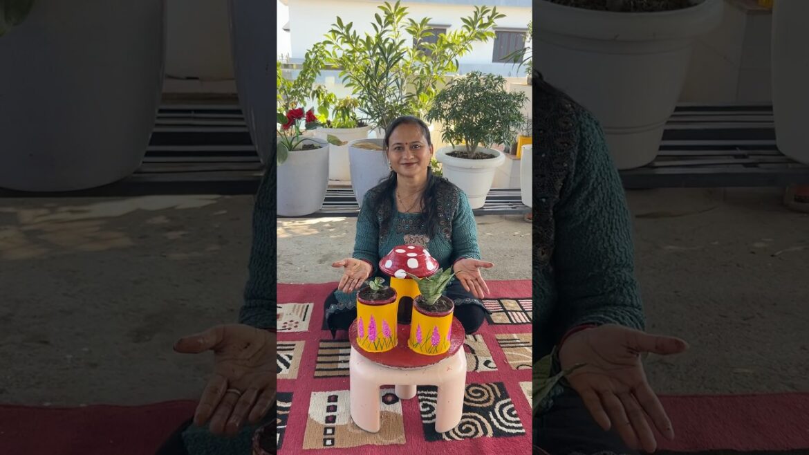 Garden DIY from waste at home #gardendiy #gardeningtips #diy #plantlover #gardenplants #plants