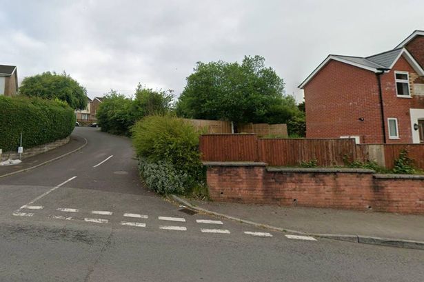 The image shows the modest semi-detached property with a decent sized garden