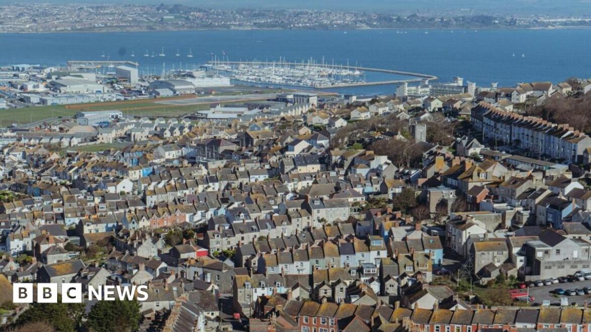Council joins calls against Portland incinerator permit changes Aerial view across Portland looking towards Weymouth. In the foreground, taking up most of the photo, is the town of Fortuneswell, consisting of mostly terraced houses built on a hill. Beyond the houses is Portland Port and Portland Habour and a large marina full of small boats. On the other side of the harbour is the Wyke Regis area of Weymouth.