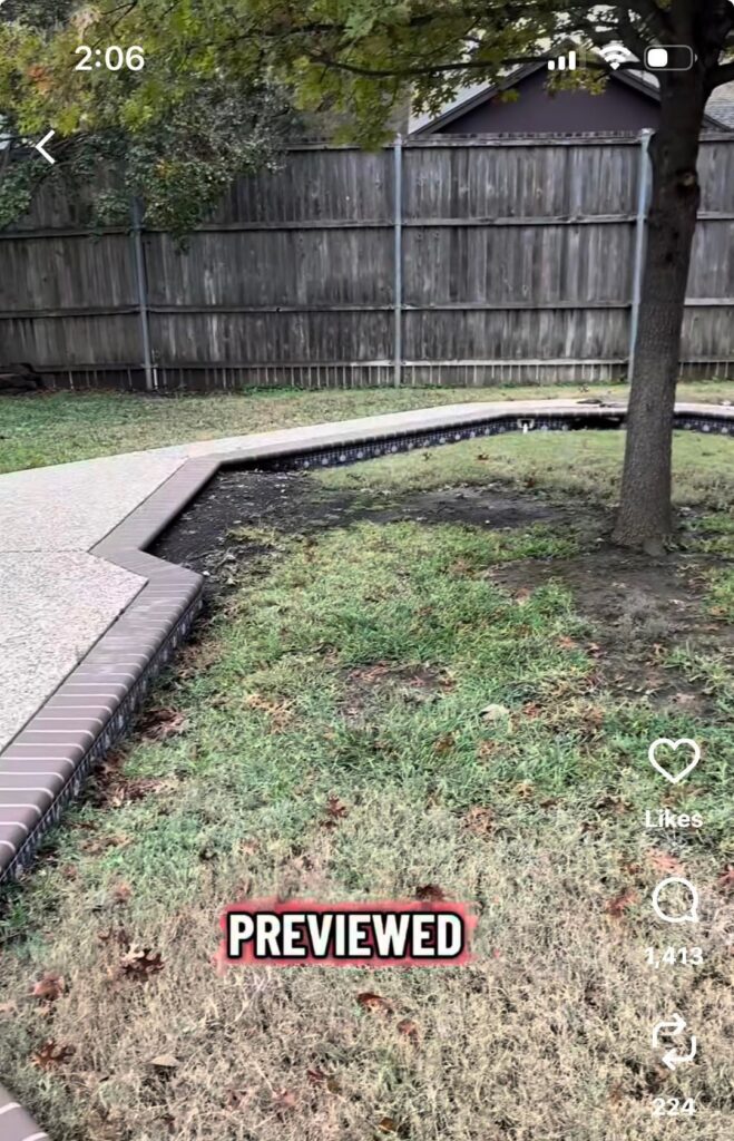 Filling in pool with dirt?