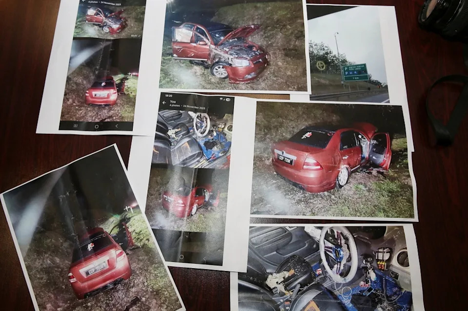 Newly obtained evidence in relation to the killing of the three victims of the Durian Tunggal police shooting. — Picture by Choo Choy May