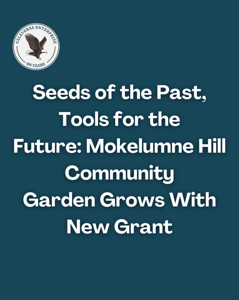 Seeds of the Past, Tools for the Future: Mokelumne Hill Community Garden Grows With New Grant