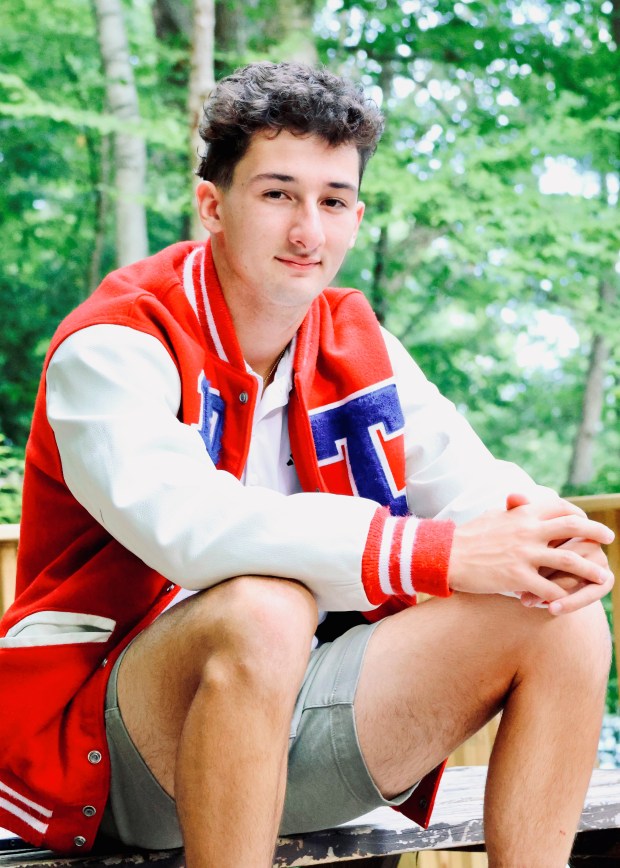 Tewksbury High senior Jackson Feudo is a rare athlete who has played hockey games at Fenway Park and the TD Garden, and a football game at Gillette Stadium. (Courtesy photo)