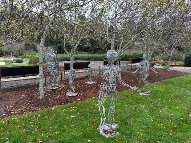 "Flash Dance," group of sculptures created by artist Jack Sewell, can be found near the front entrance of the Humboldt Botanical Garden. (Submitted)