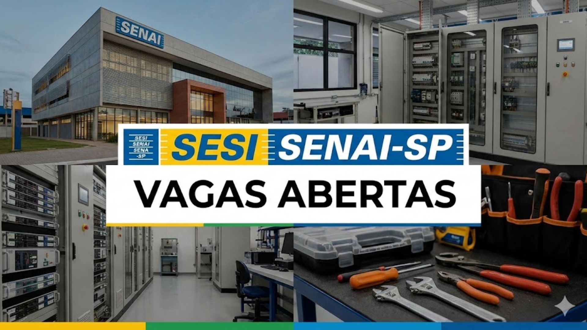 SESI SENAI-SP is hiring a Maintenance Officer II in Registro, with a salary of R$ 3.488,55, CLT contract, job security, and applications open until December 17th.
