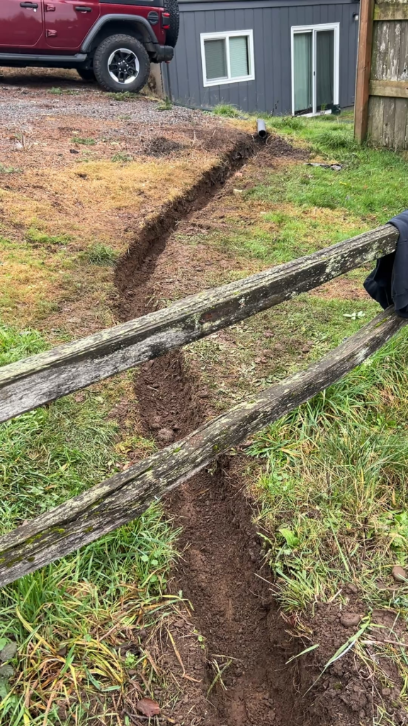 French drain without pipe?