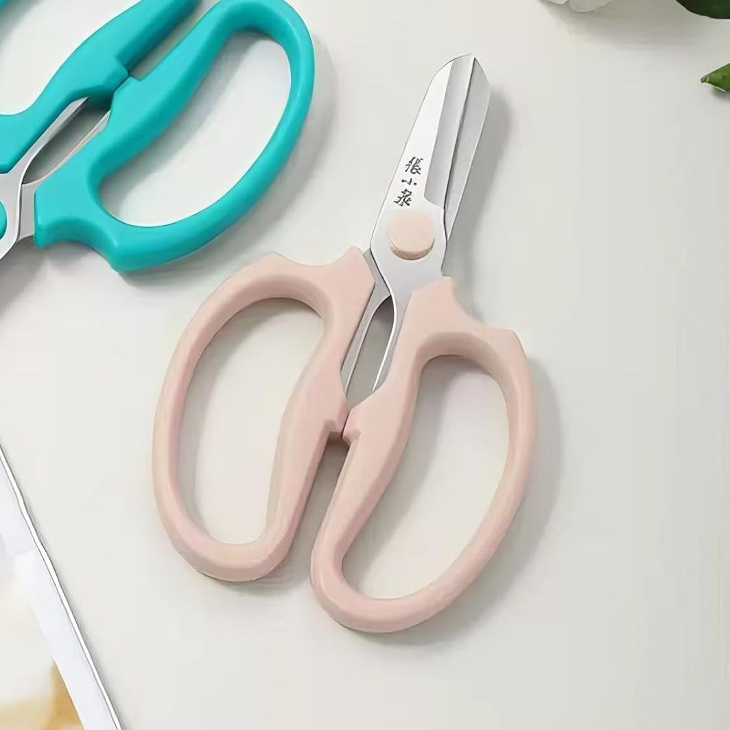 Professional Floral Scissors & Garden Shears - 3.38mm Stainless Steel, Ergonomic Wide Grip for Cutting Fresh Flowers, Florist Supplies, Pruning & Trimming (pink)