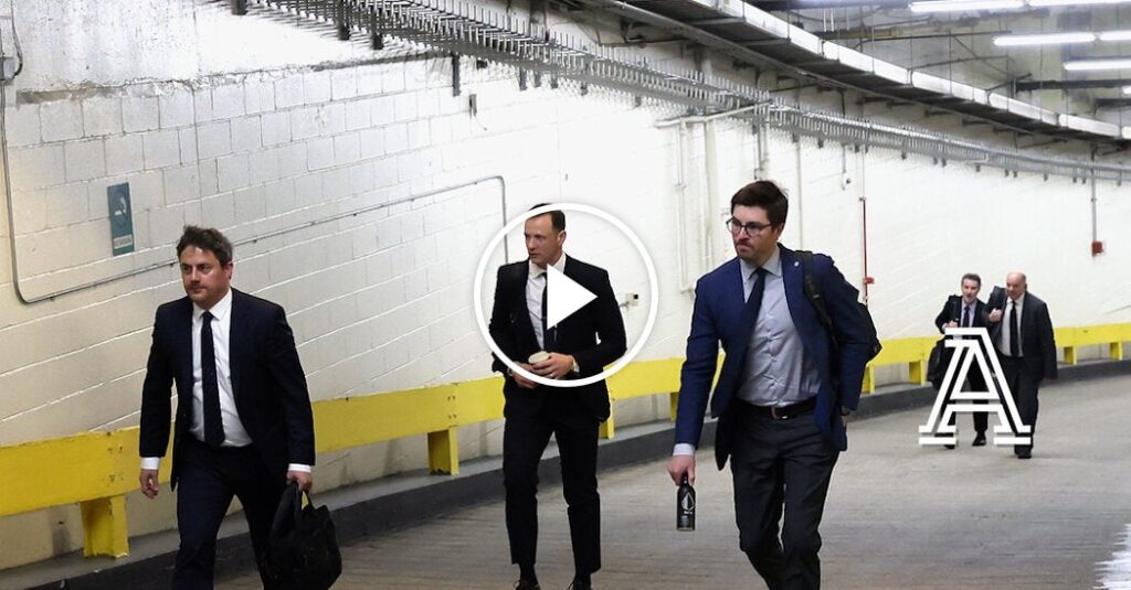Climbing Madison Square Garden’s Five-Story Entrance Ramp Climbing Madison Square Garden’s Five-Story Entrance Ramp