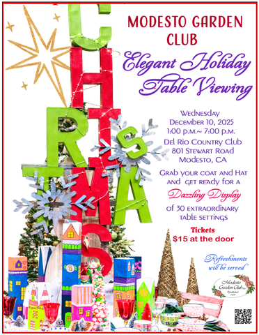 Table viewing offered by Modesto gardeners Table viewing offered by Modesto gardeners