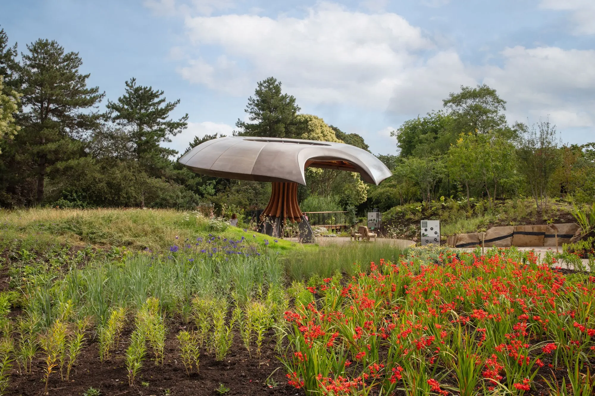 The Carbon Garden Pavilion, London, mushroom-like form