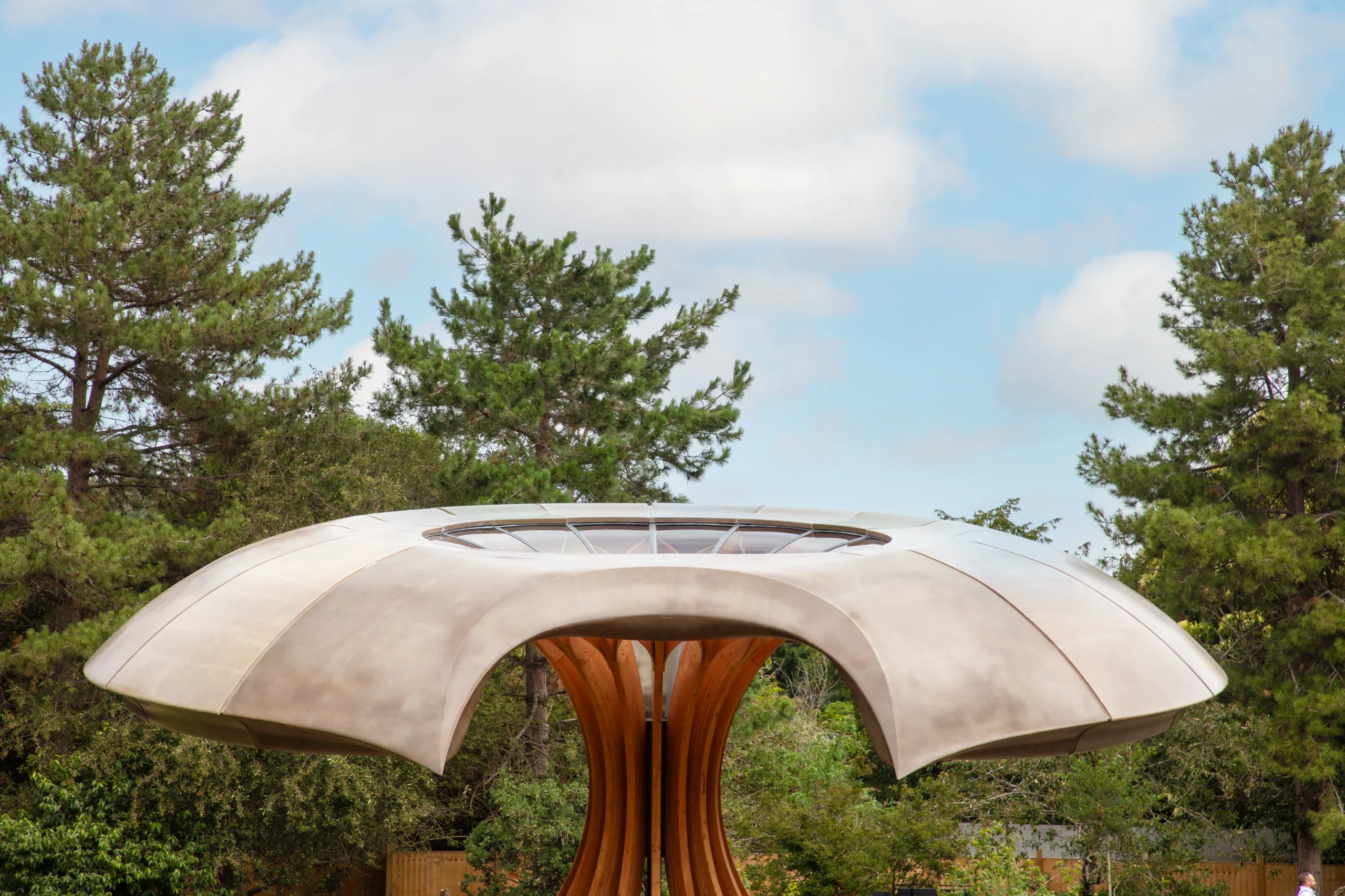 The Carbon Garden Pavilion, London, mushroom-like form