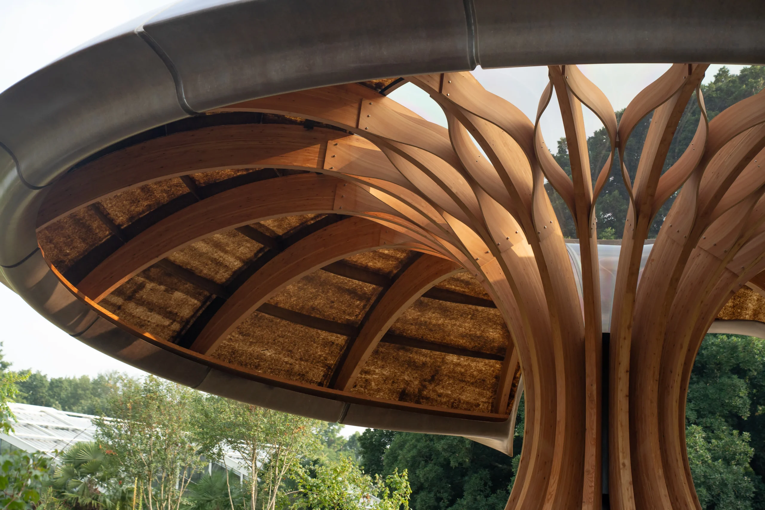 The Carbon Garden Pavilion, London, mushroom-like form