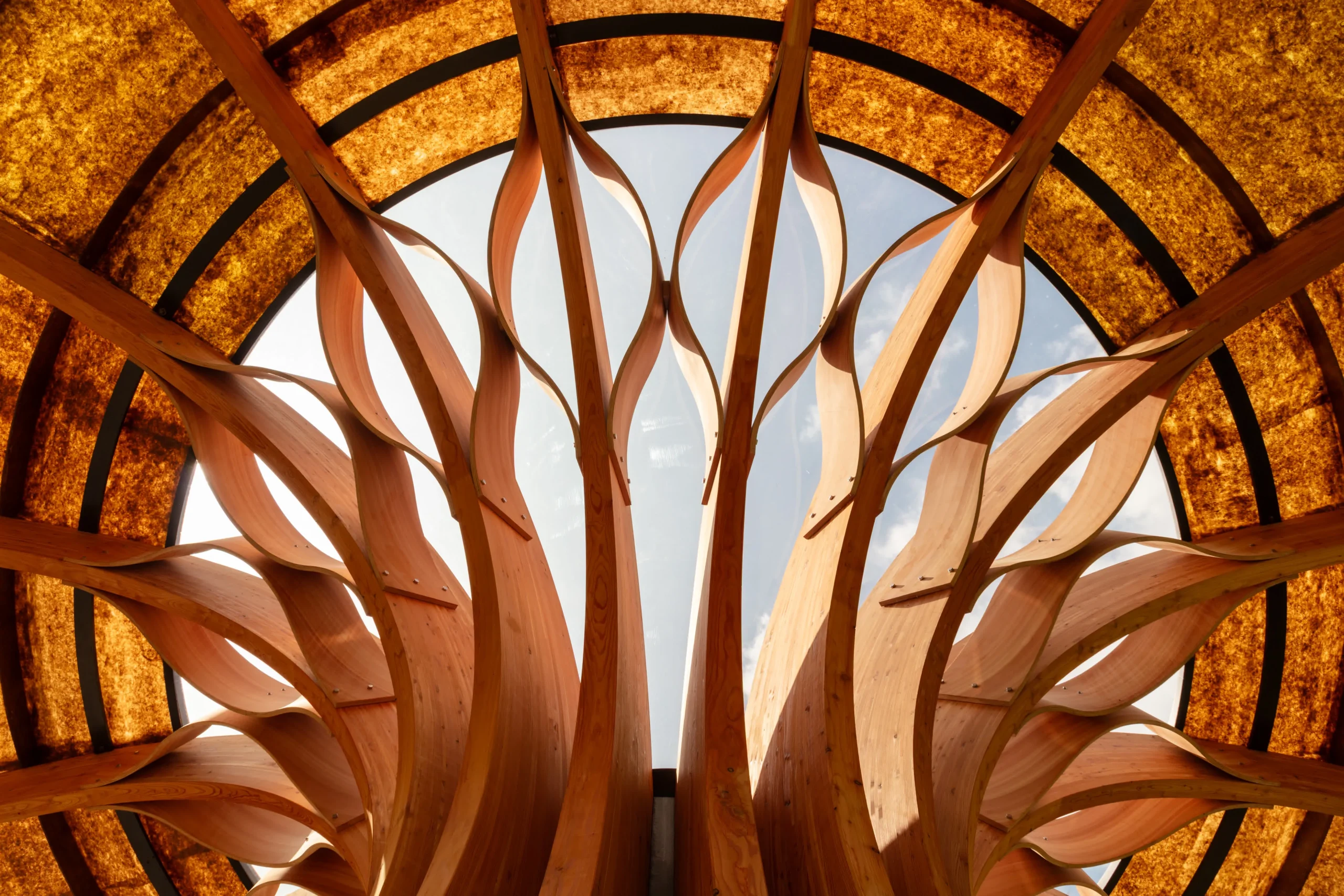 The Carbon Garden Pavilion, London, mushroom-like form
