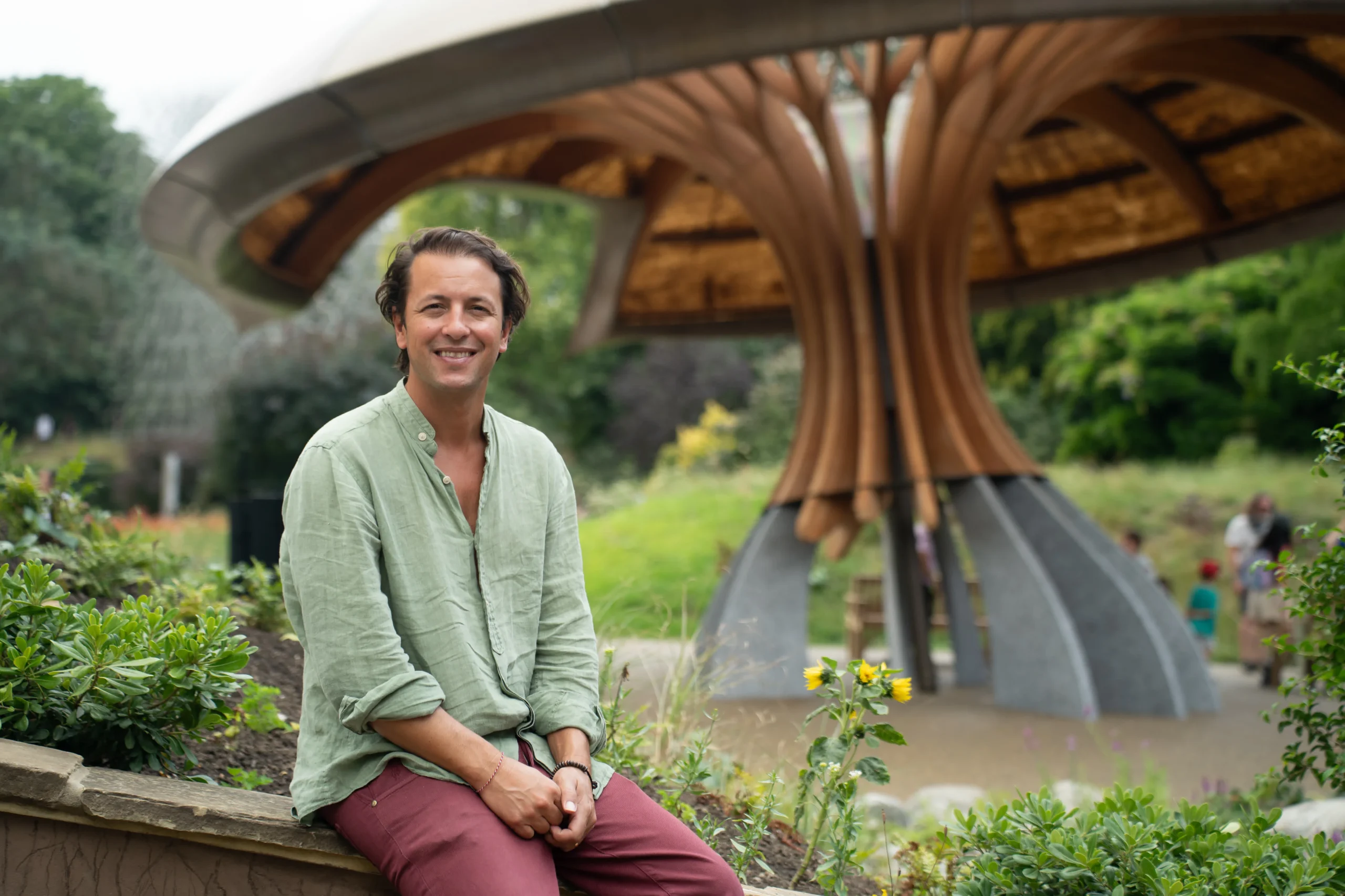 The Carbon Garden Pavilion, London, mushroom-like form
