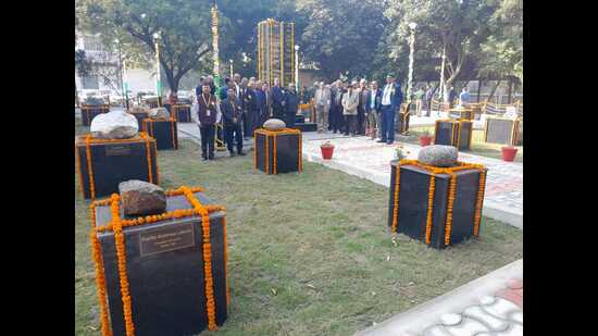 The rock garden inaugurated in Lucknow on Friday (HT Photo)