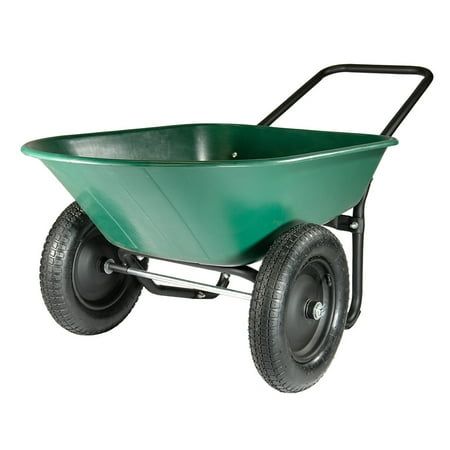 Marathon Yard Rover 2 Tire Wheelbarrow, 300 Lb Capacity
