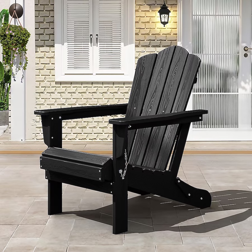 VOUA HDPE Folding Adirondack Chair