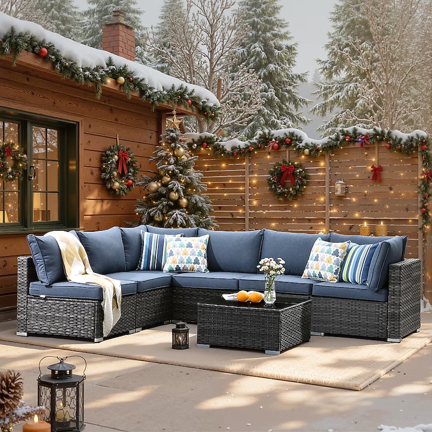 XIZZI Sunrise Rattan Outdoor Sectional