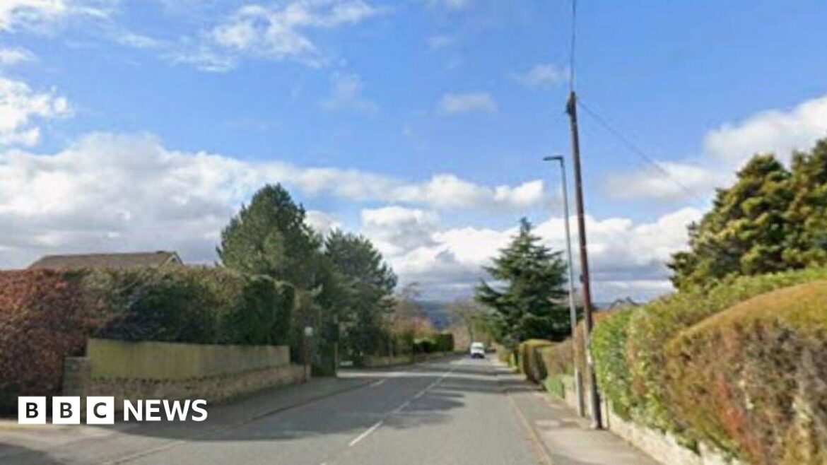Teenager dies and four arrested after car crashes into Baildon garden A suburban road on a sunny day. The road is empty of vehicles apart from one in the far distance. Hedgerows and garden walls can be seen.