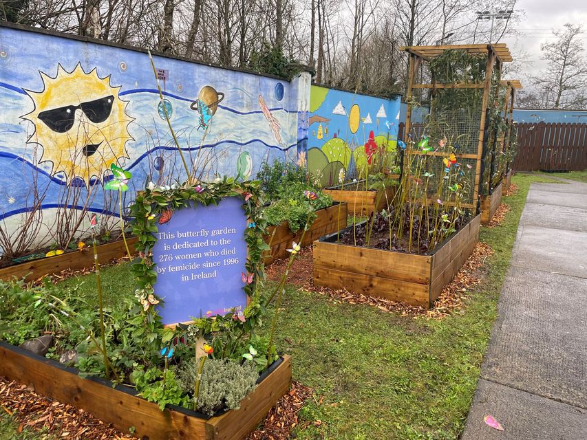 The Butterfly Memorial Garden is at the Safe Ireland Mayo Refugee Centre.