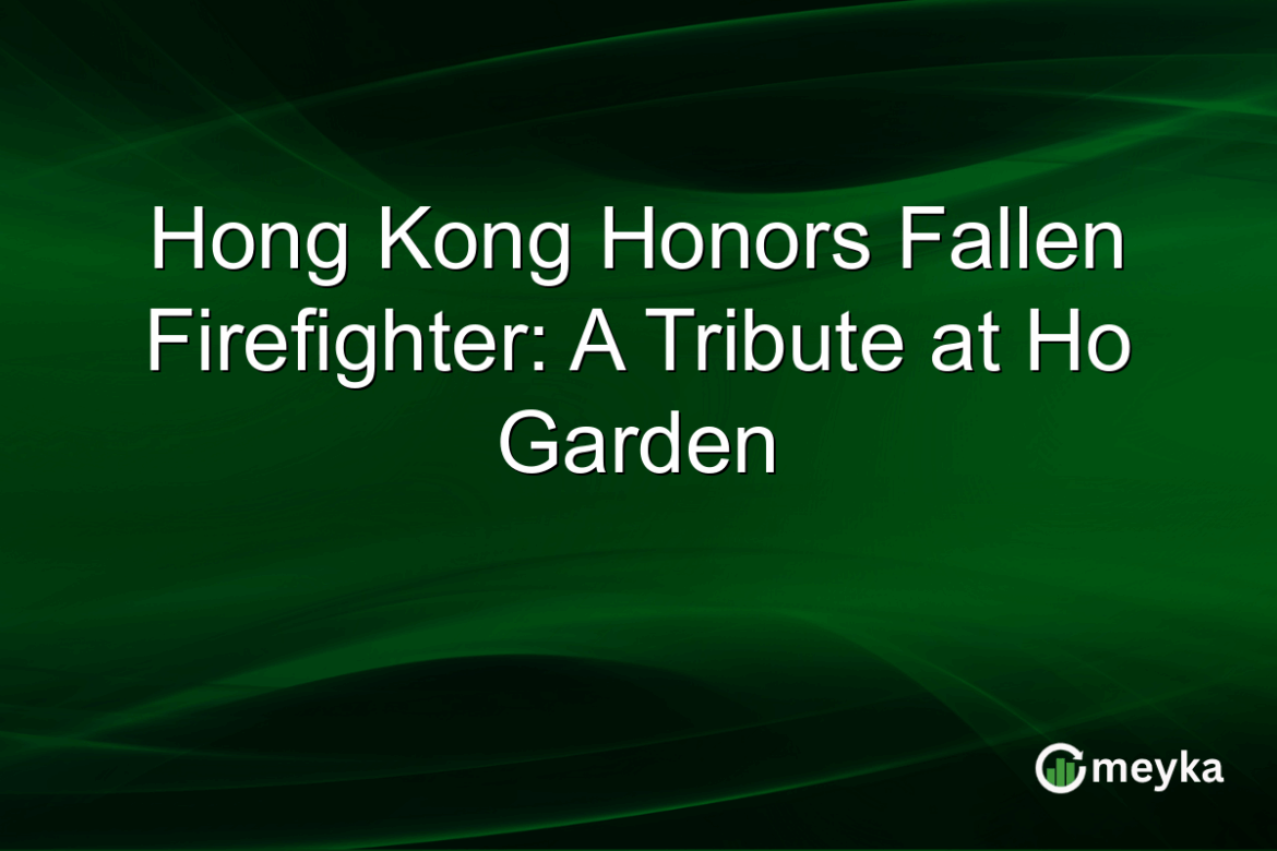 Hong Kong Honors Fallen Firefighter: A Tribute at Ho Garden Hong Kong Honors Fallen Firefighter: A Tribute at Ho Garden