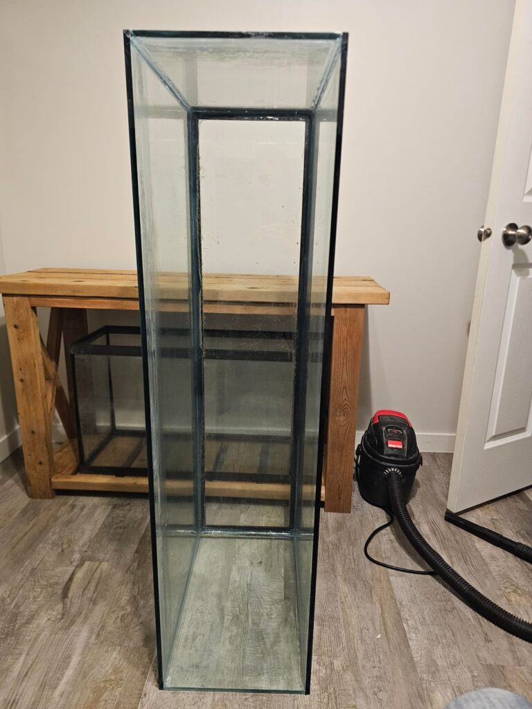 Vertical 55 gal aquarium to vivarium?