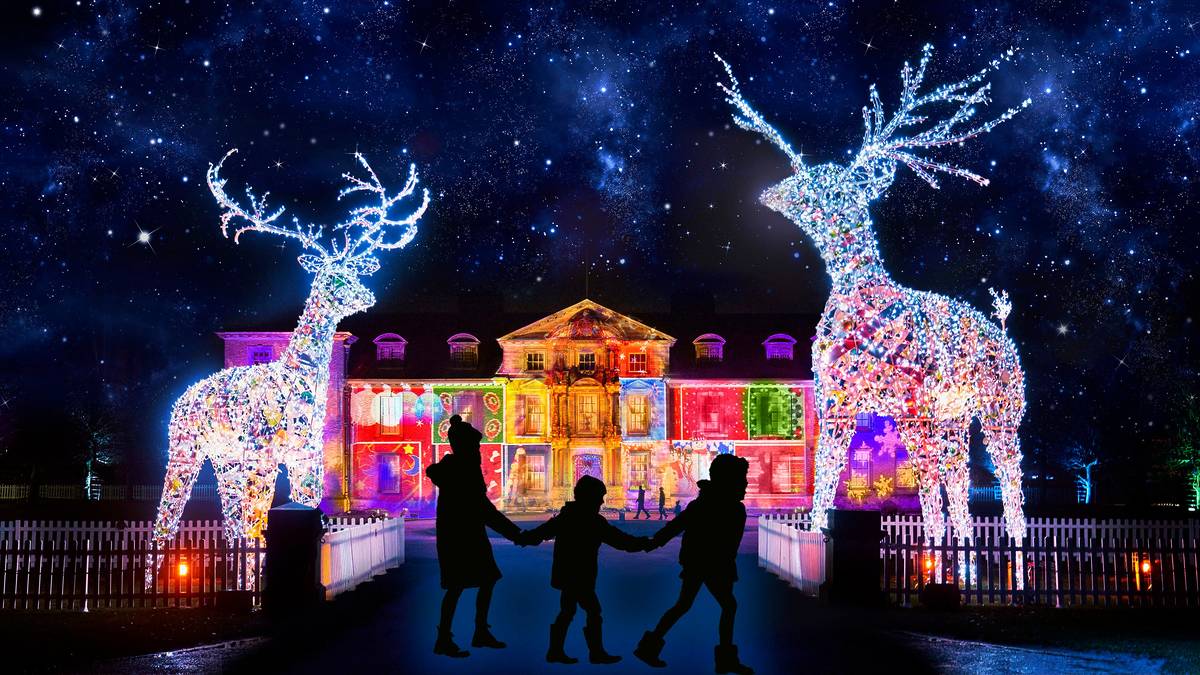 illuminated christmas trail at dunham massey