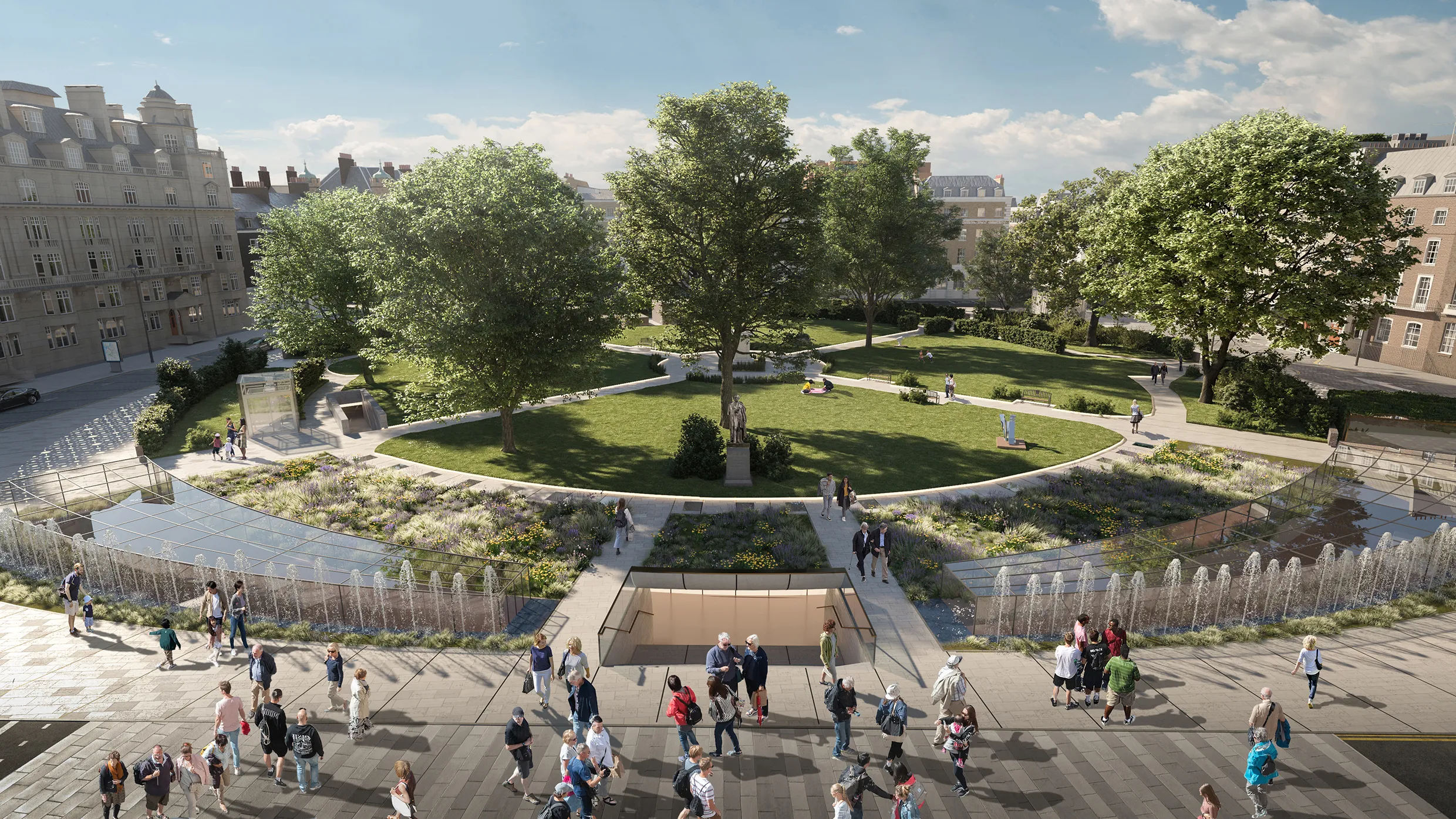 Render of developed Cavendish Square Gardens 