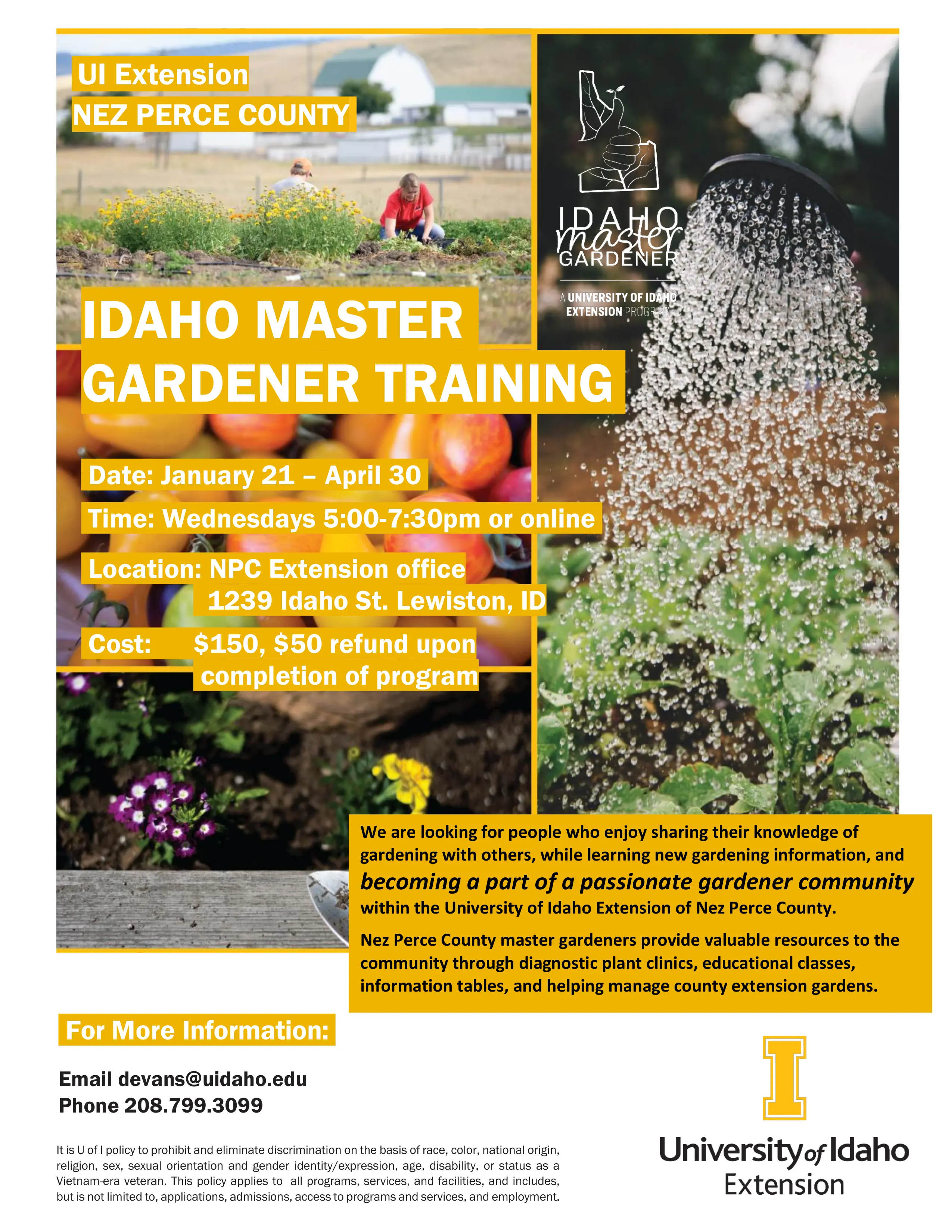 Idaho Master Gardener Training