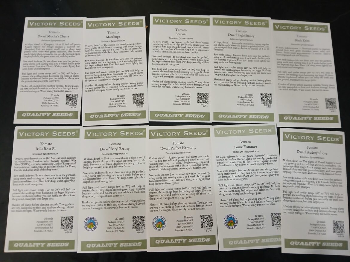 Can I get some feedback on these varieties? Some dwarf varieties and semi determinate.