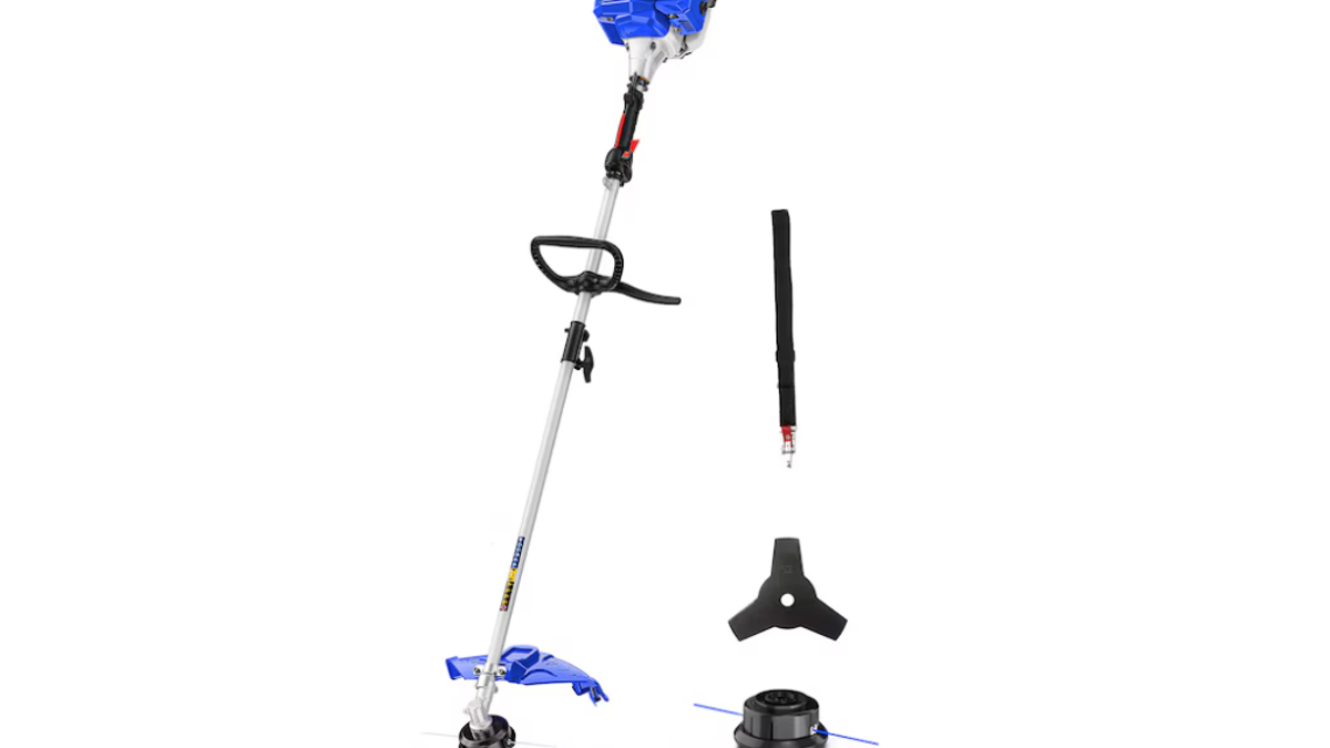 Tackle weeds and tall grass with a gas or battery-powered trimmer. 