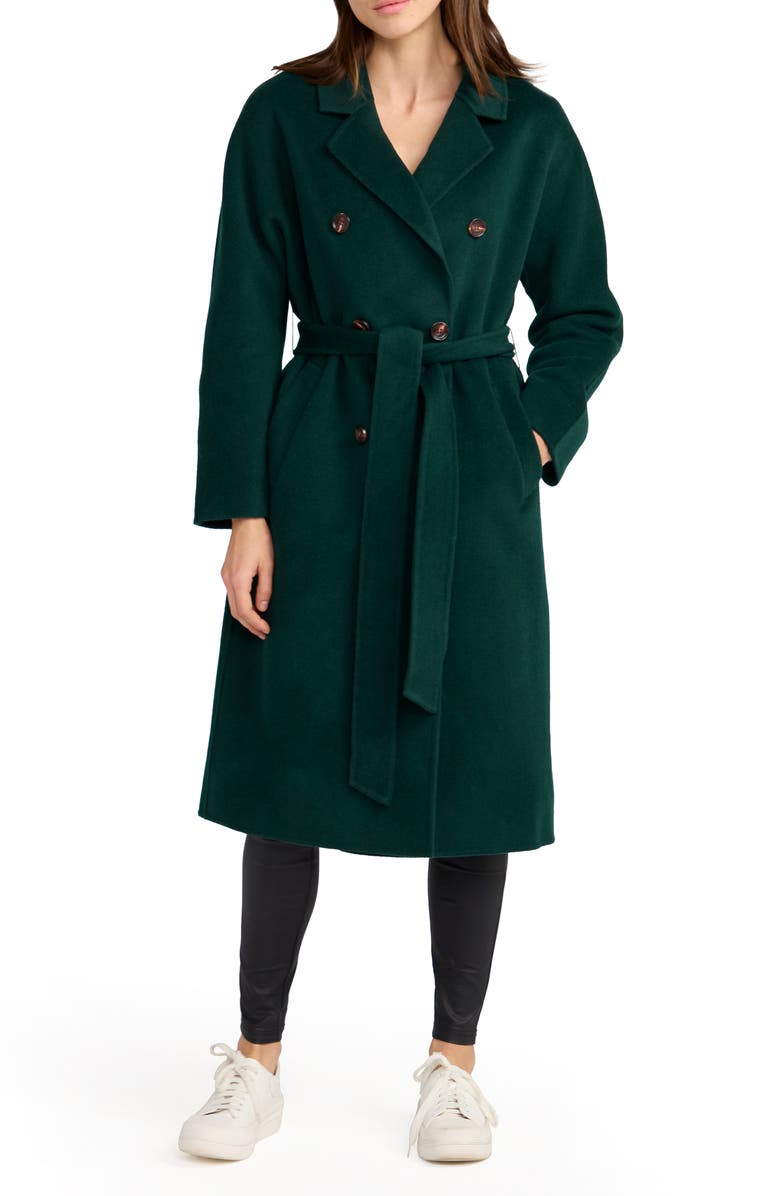 Standing Still Belted Wool Blend Coat