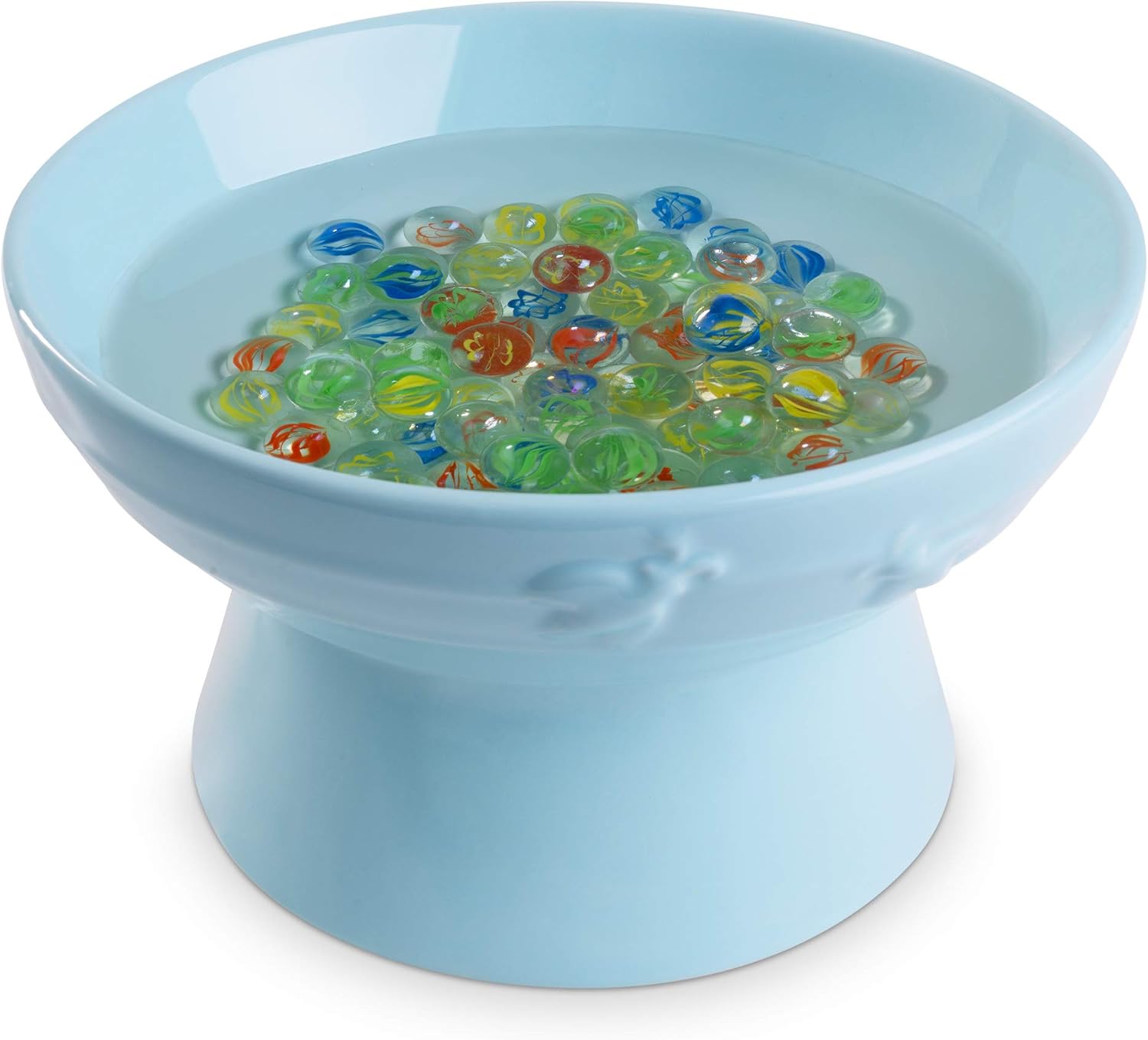 Navaris Bee Watering Station - Ceramic Bowl for Feeding and Watering Bees, Butterflies, Small Insects - Decorative Water Station for Gardens