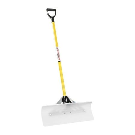 The Snowplow Original 24 Inch Blade Snow Pusher Shovel With Handle
