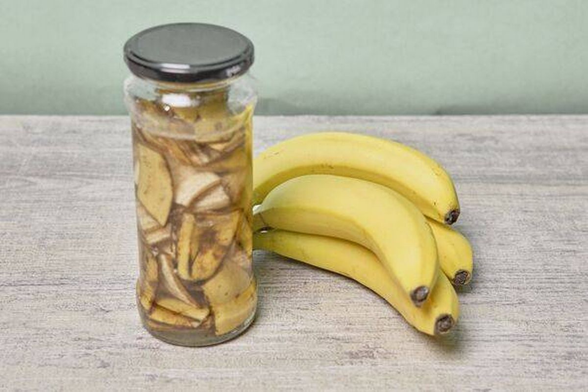 Banana peel fertilizer